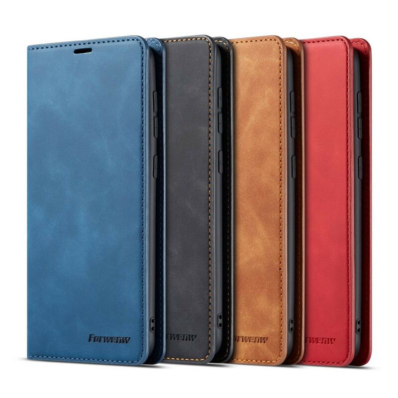 Capa De Celular Para Samsung Galaxy A20e Flip Forwenw Efeito Couro