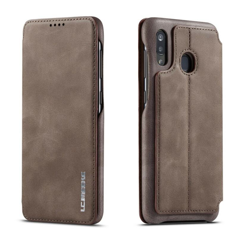 Capa De Celular Para Samsung Galaxy A20e Flip Lc.imeeke Efeito Couro