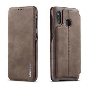 Capa De Celular Para Samsung Galaxy A20e Flip Lc.imeeke Efeito Couro