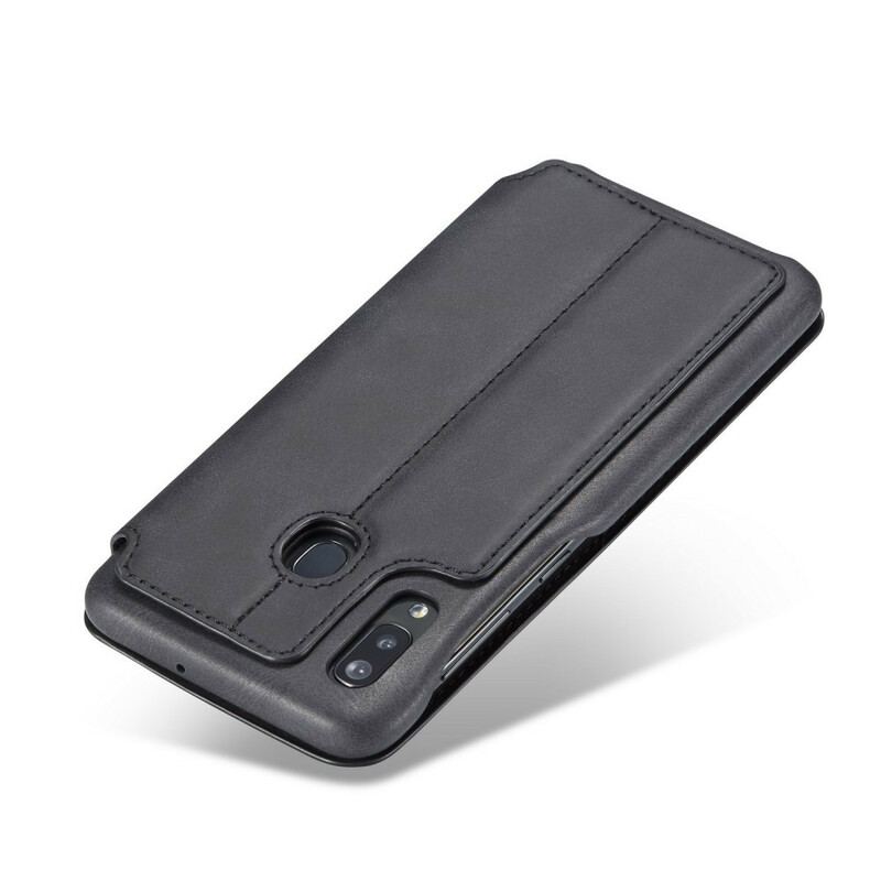 Capa De Celular Para Samsung Galaxy A20e Flip Lc.imeeke Efeito Couro