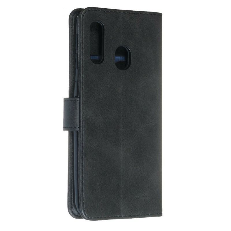 Capa De Couro Para Samsung Galaxy A20e Porta-moedas Vintage