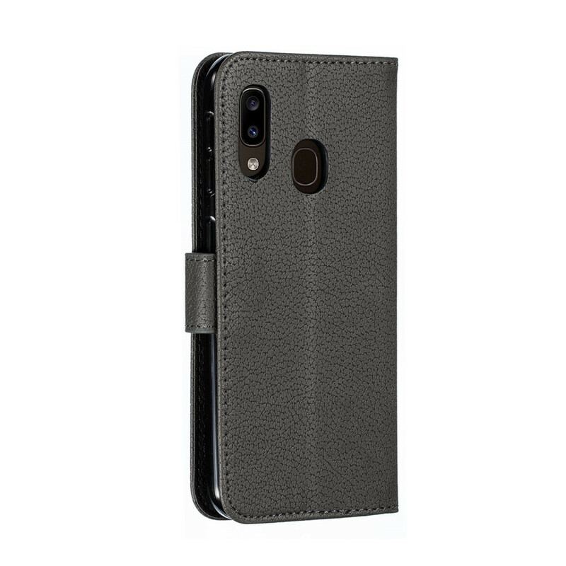 Capa Flip Para Samsung Galaxy A20e Couro Sintético Viva O Seu Sonho