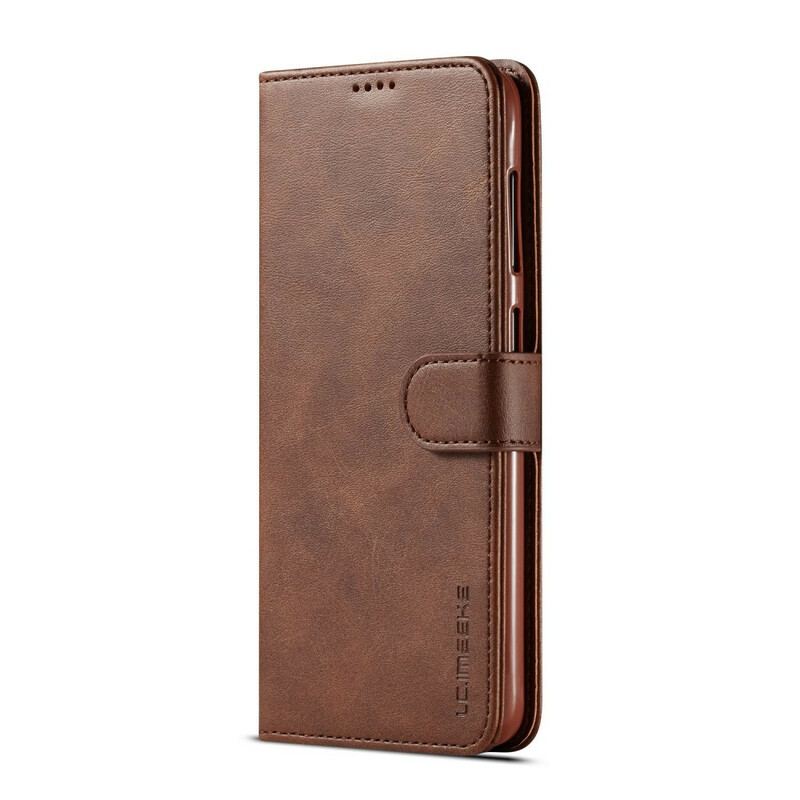 Capa Flip Para Samsung Galaxy A20e Lc.imeeke Efeito Couro