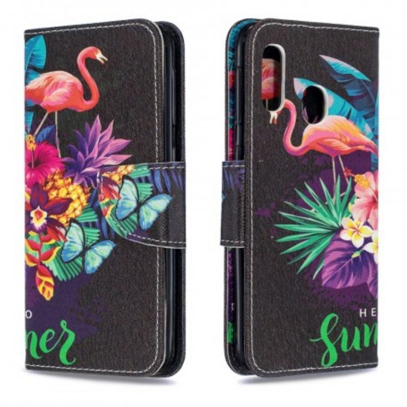 Capa Flip Para Samsung Galaxy A20e Olá Verão