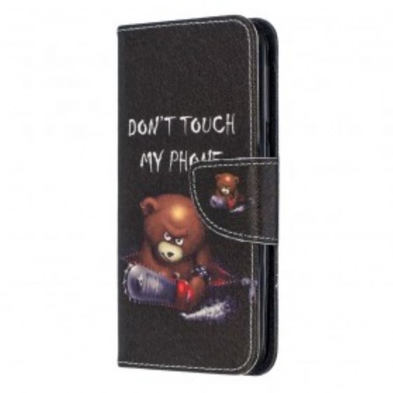 Capa Flip Para Samsung Galaxy A20e Urso Perigoso