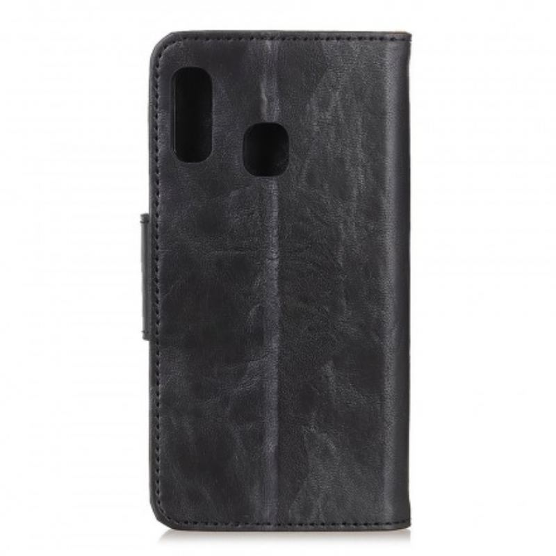 Capa Folio Para Samsung Galaxy A20e Flip Aba Magnética De Dupla Face