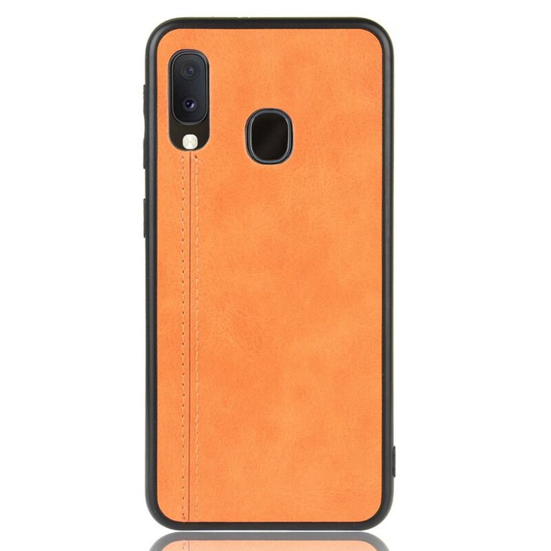 Capa Para Samsung Galaxy A20e Efeito Couro Couture