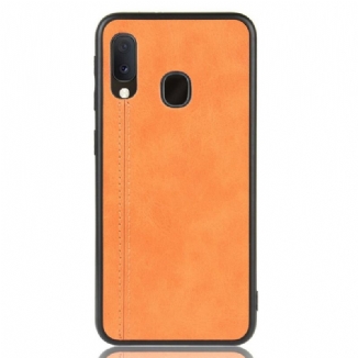 Capa Para Samsung Galaxy A20e Efeito Couro Couture