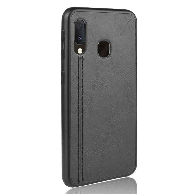 Capa Para Samsung Galaxy A20e Efeito Couro Couture