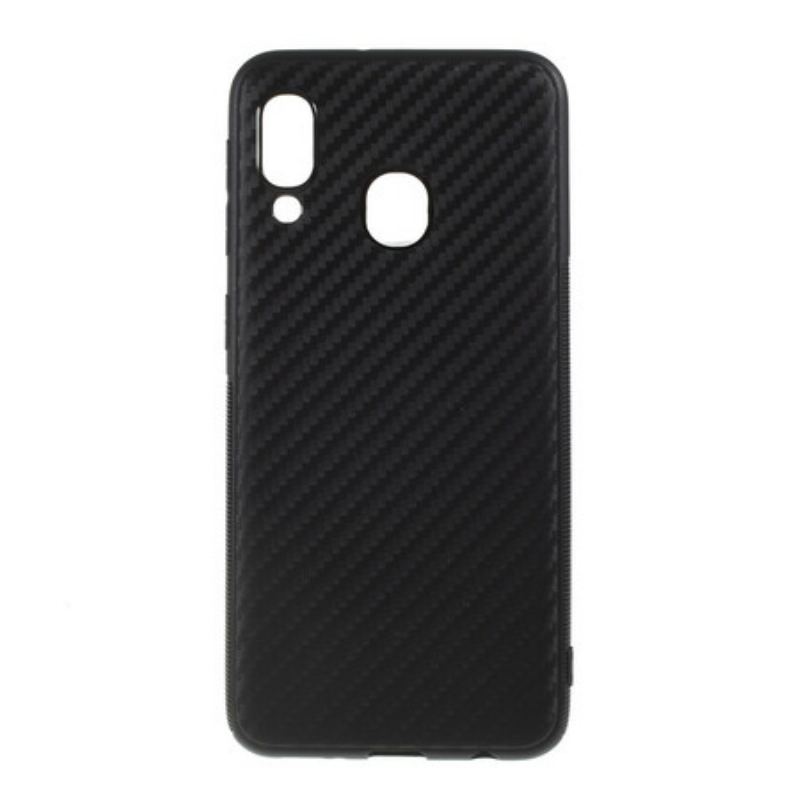 Capa Para Samsung Galaxy A20e Fibra De Carbono