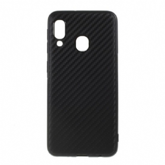 Capa Para Samsung Galaxy A20e Fibra De Carbono