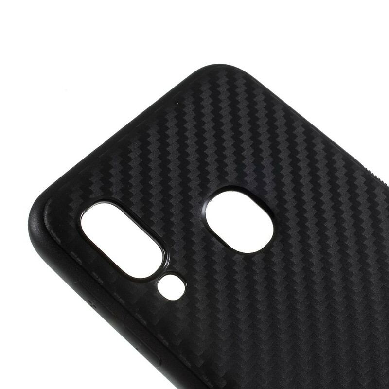 Capa Para Samsung Galaxy A20e Fibra De Carbono