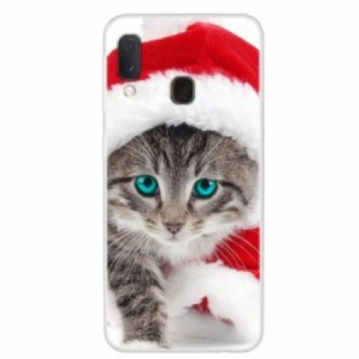 Capa Para Samsung Galaxy A20e Gato De Natal