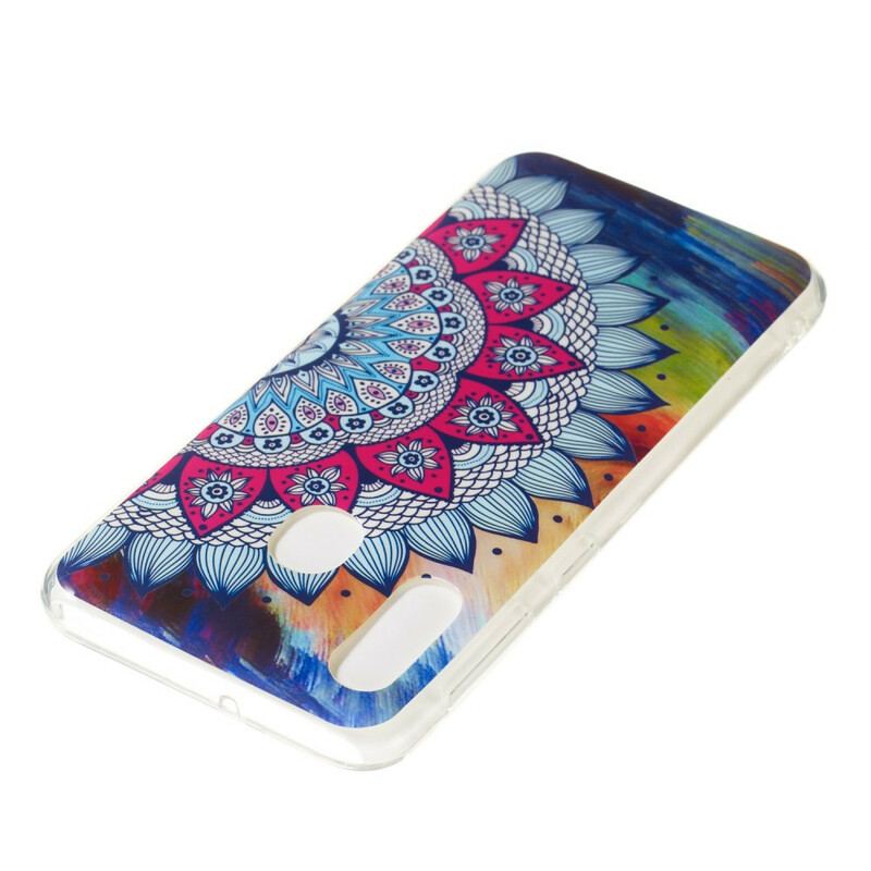 Capa Para Samsung Galaxy A20e Mandala Colorida Fluorescente