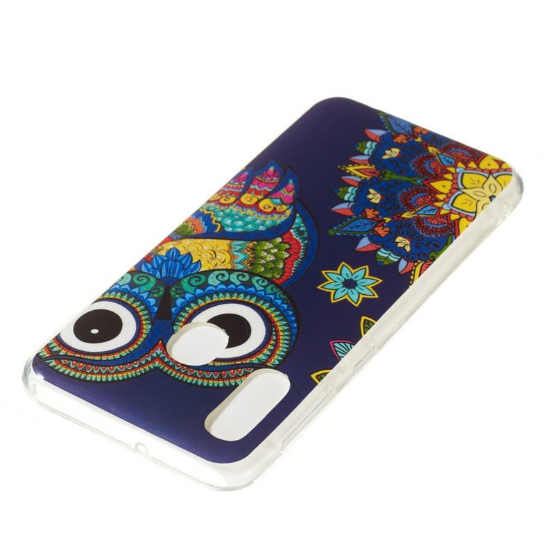 Capa Para Samsung Galaxy A20e Mandala Coruja Fluorescente