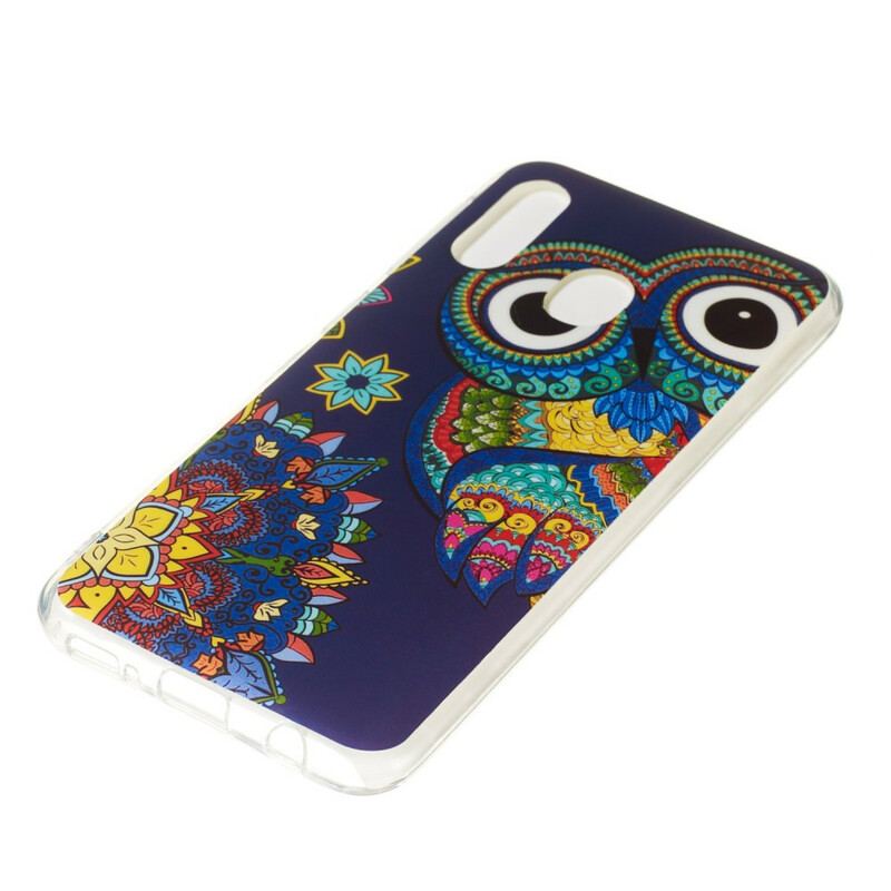 Capa Para Samsung Galaxy A20e Mandala Coruja Fluorescente