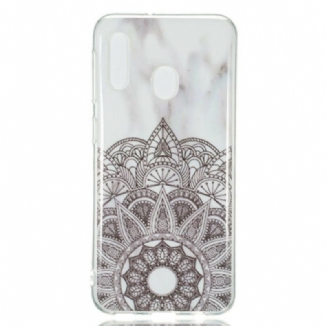 Capa Para Samsung Galaxy A20e Mandala Marmorizada