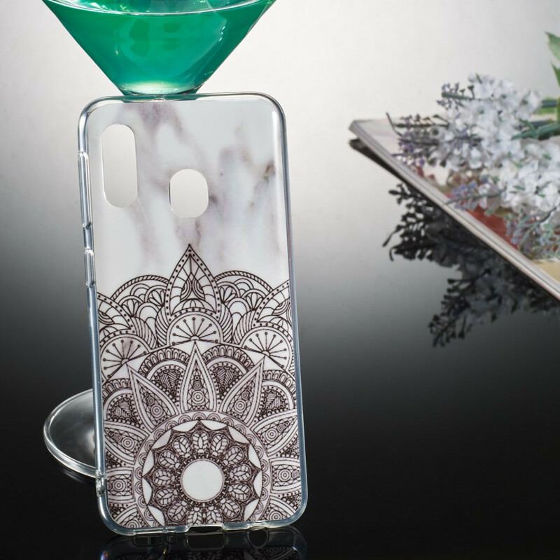 Capa Para Samsung Galaxy A20e Mandala Marmorizada