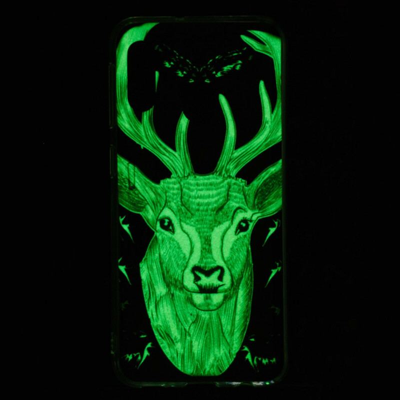 Capa Para Samsung Galaxy A20e Veado Majestoso Fluorescente