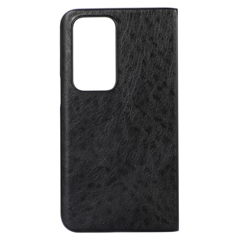 Capa Para Oppo Find N Design De Couro Texturizado