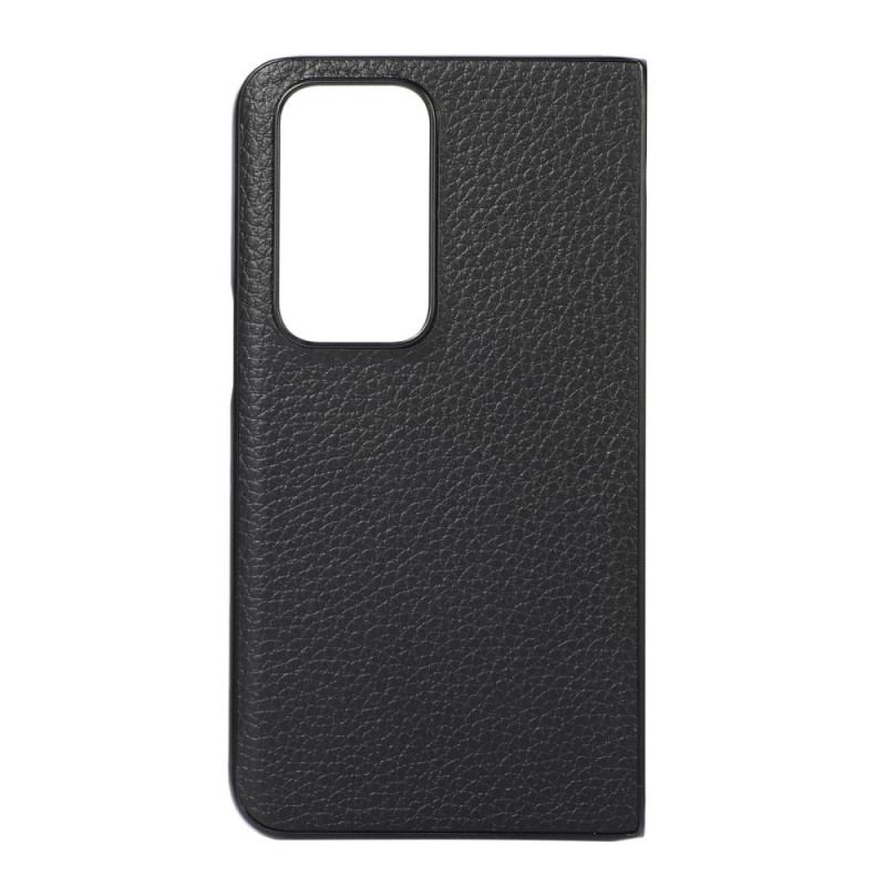 Capa Para Oppo Find N Design De Lichia De Couro Genuíno