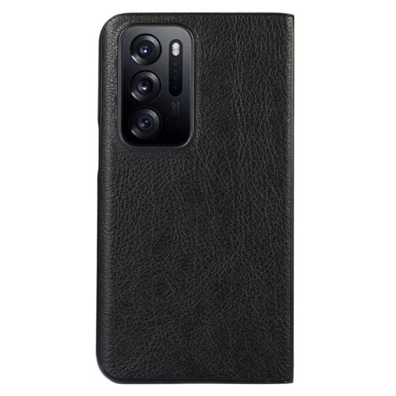 Capa Para Oppo Find N Estilo Couro Lichia