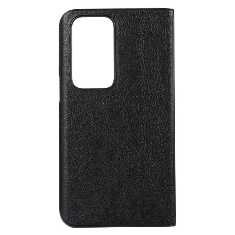 Capa Para Oppo Find N Estilo Couro Lichia