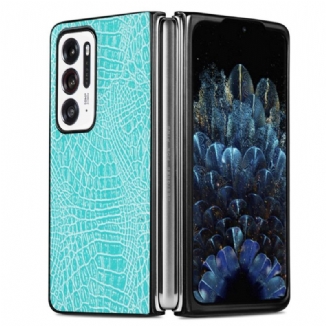 Capa Para Oppo Find N Estilo De Pele De Crocodilo