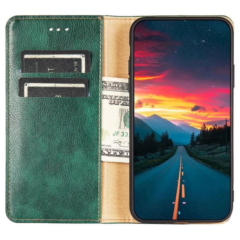 Capa De Celular Para Xiaomi Redmi Note 12 Pro Plus Flip Costura De Couro Falso