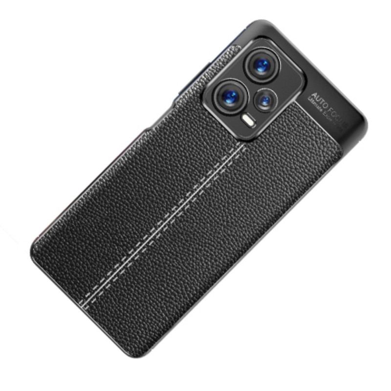 Capa De Celular Para Xiaomi Redmi Note 12 Pro Plus Linha Dupla Efeito Couro Litchi