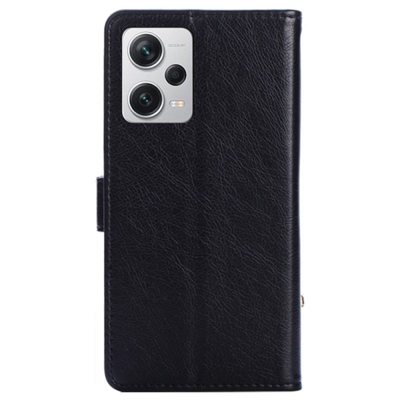 Capa De Couro Para Xiaomi Redmi Note 12 Pro Plus Porta-moedas Com Zíper