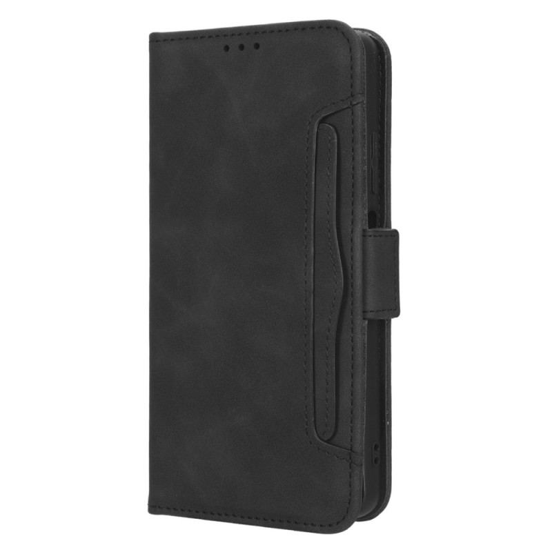 Capa Em Pele Para Xiaomi Redmi Note 12 Pro Plus Cartões Múltiplos