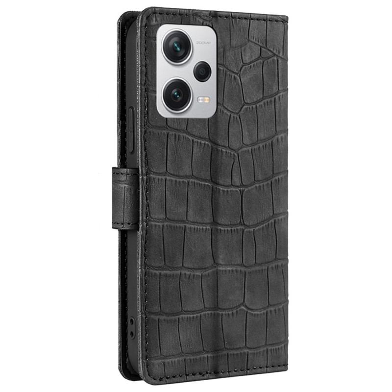 Capa Em Pele Para Xiaomi Redmi Note 12 Pro Plus Crocodilo