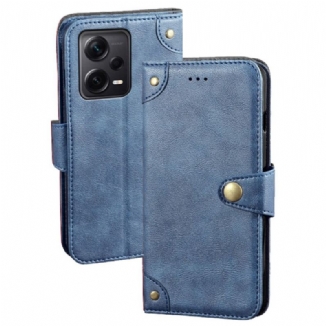 Capa Flip Para Xiaomi Redmi Note 12 Pro Plus Botão Magnético