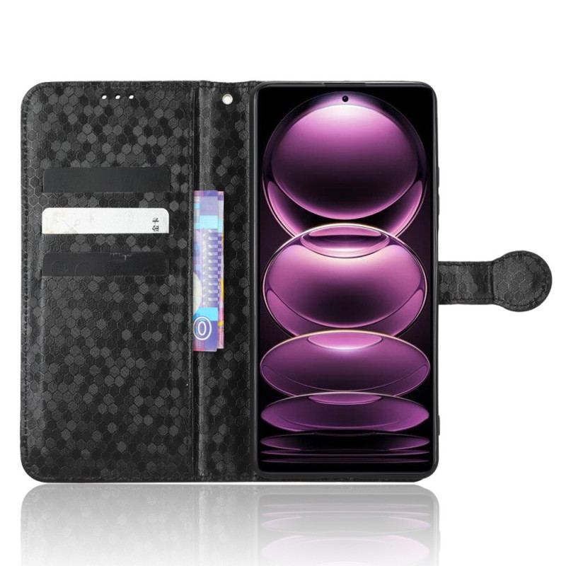 Capa Flip Para Xiaomi Redmi Note 12 Pro Plus De Cordão Padrão 3d Strappy