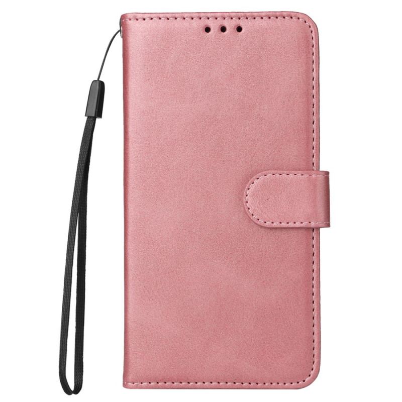 Capa Flip Para Xiaomi Redmi Note 12 Pro Plus De Cordão Simples Com Alça