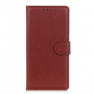 Capa Flip Para Xiaomi Redmi Note 12 Pro Plus Couro Falso Tradicional