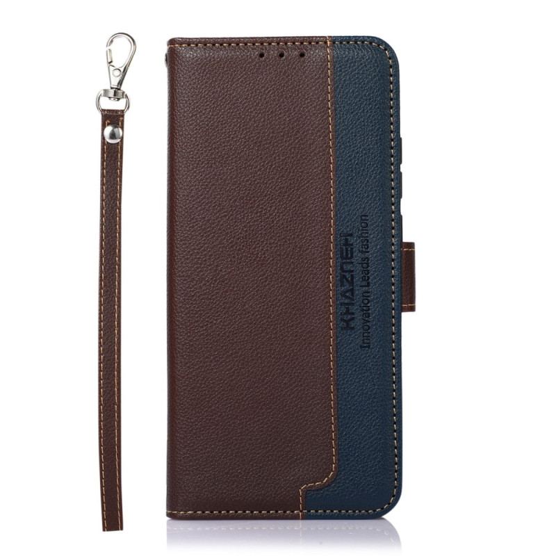 Capa Flip Para Xiaomi Redmi Note 12 Pro Plus Estilo Lichia Rfid Khazneh