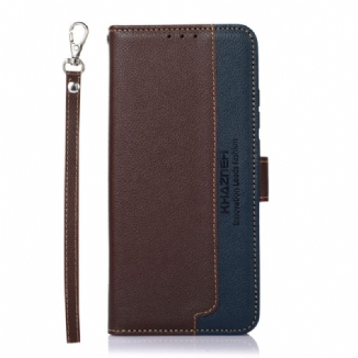 Capa Flip Para Xiaomi Redmi Note 12 Pro Plus Estilo Lichia Rfid Khazneh