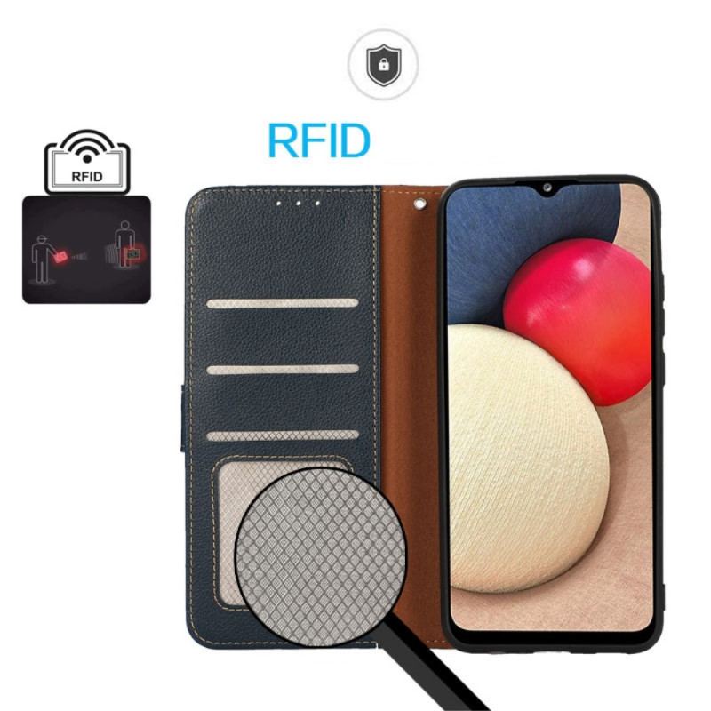 Capa Flip Para Xiaomi Redmi Note 12 Pro Plus Estilo Lichia Rfid Khazneh