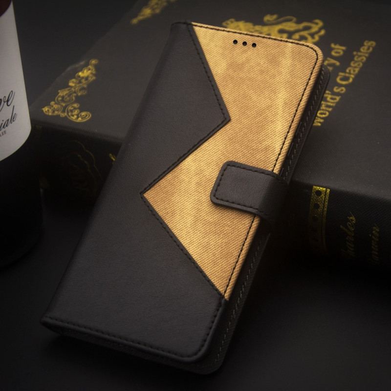 Capa Flip Para Xiaomi Redmi Note 12 Pro Plus Idewei Bicolor