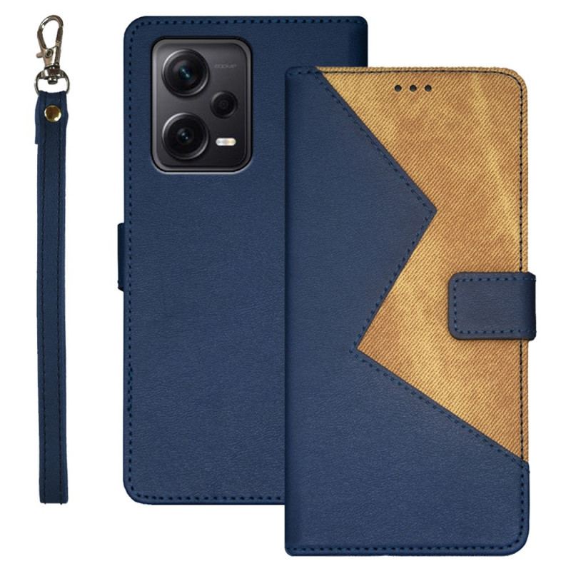 Capa Flip Para Xiaomi Redmi Note 12 Pro Plus Idewei Bicolor