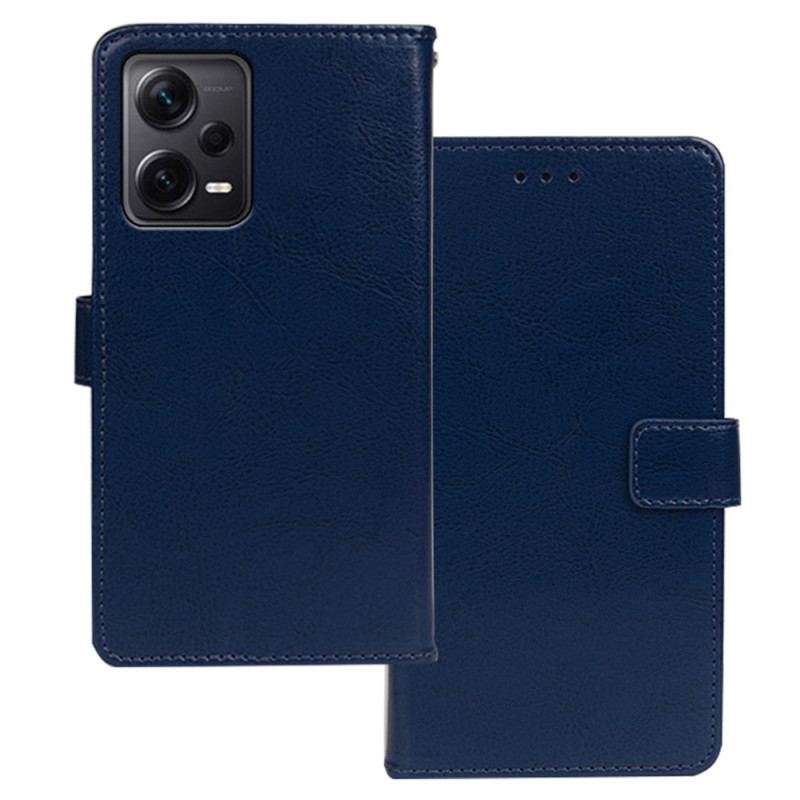 Capa Flip Para Xiaomi Redmi Note 12 Pro Plus Imitação De Couro Idewei