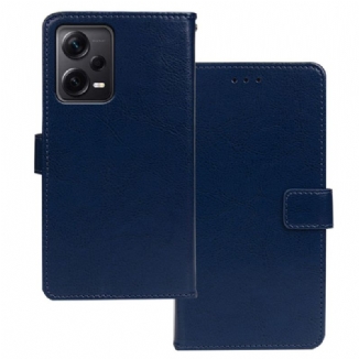 Capa Flip Para Xiaomi Redmi Note 12 Pro Plus Imitação De Couro Idewei