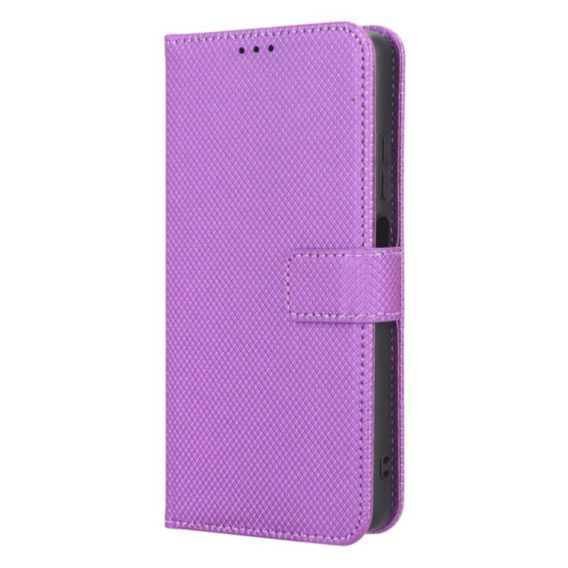 Capa Folio Para Xiaomi Redmi Note 12 Pro Plus De Cordão Couro Falso Estiloso Com Tiras