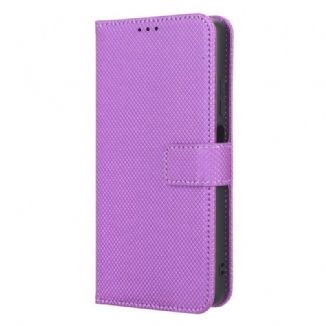 Capa Folio Para Xiaomi Redmi Note 12 Pro Plus De Cordão Couro Falso Estiloso Com Tiras