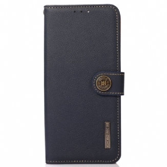 Capa Folio Para Xiaomi Redmi Note 12 Pro Plus Khazneh Rfid Couro Genuíno