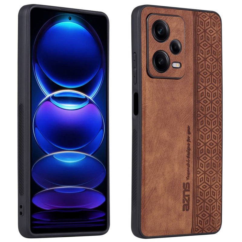 Capa Para Xiaomi Redmi Note 12 Pro Plus Efeito Couro Azns