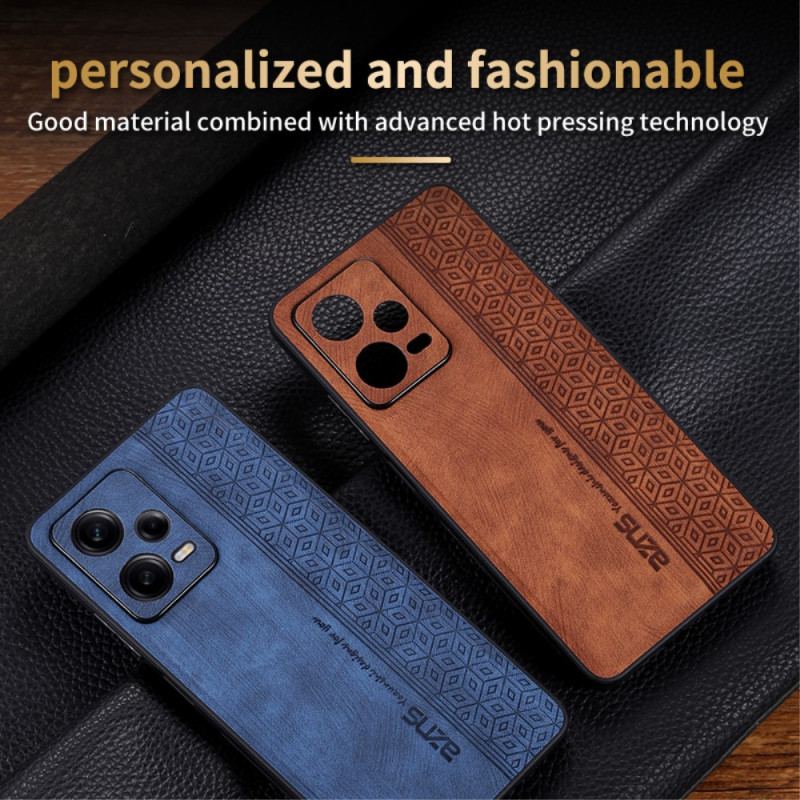 Capa Para Xiaomi Redmi Note 12 Pro Plus Efeito Couro Azns