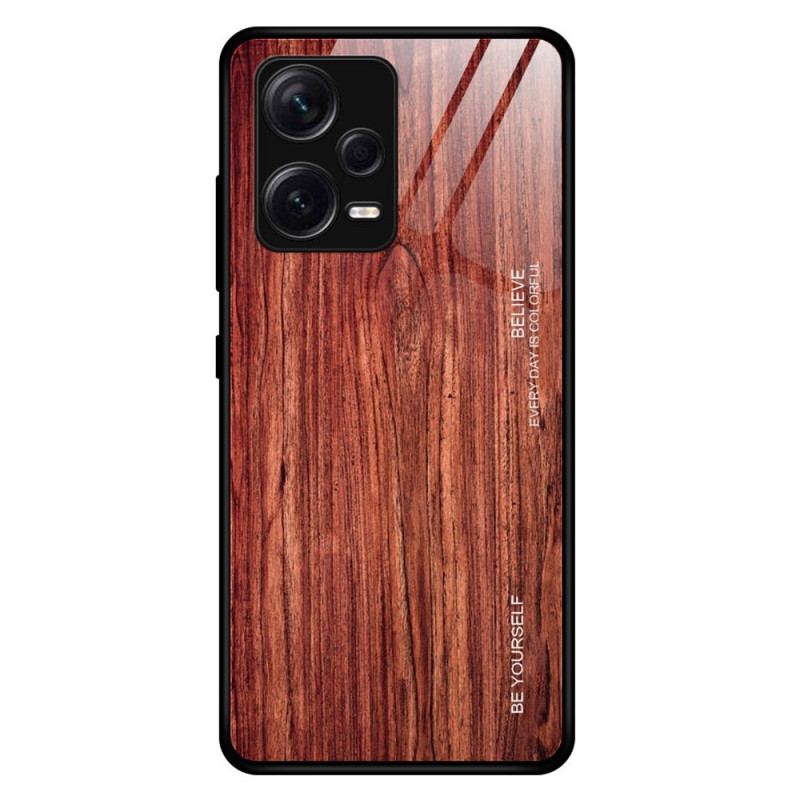 Capa Para Xiaomi Redmi Note 12 Pro Plus Vidro Temperado Com Design De Madeira